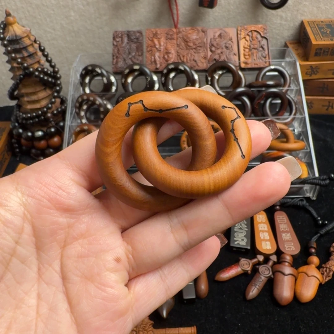 枣木老料六七星乾坤圈2.5