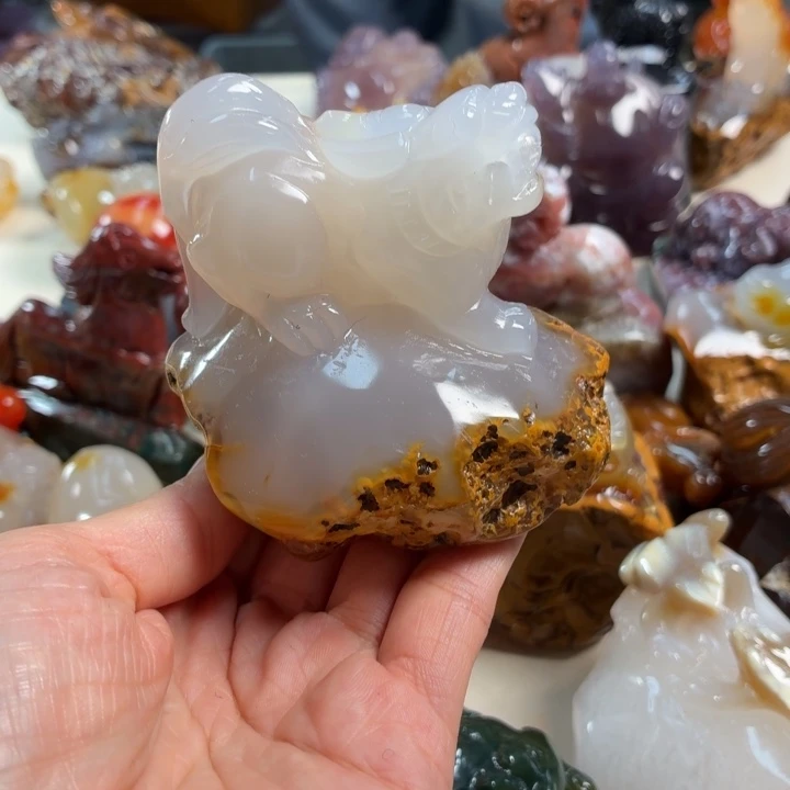 玛瑙/玉髓未镶嵌吊坠(不含链)