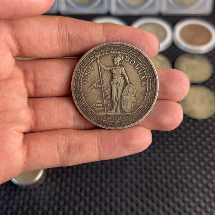 金属大头龙洋船洋工艺品
