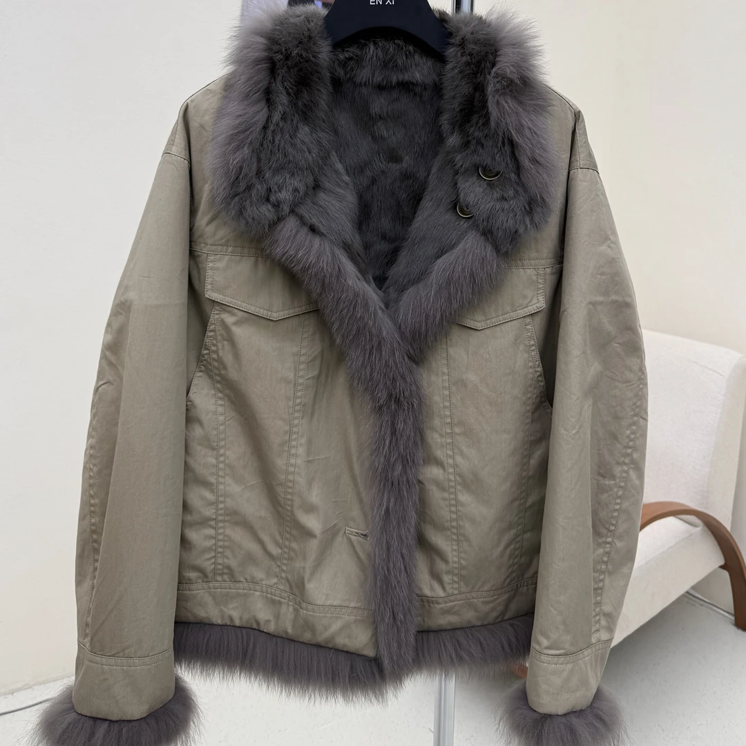 恩熙·韩版新款两面穿厚款外套152