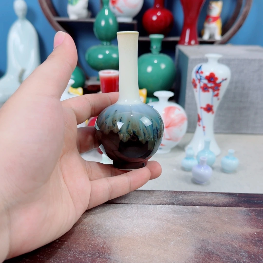 陶瓷手工小花器摆件