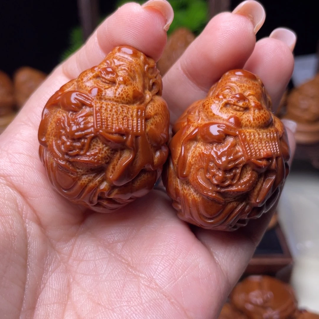 吊坠橄榄核龙财手球