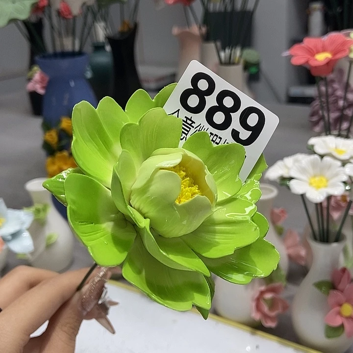 陶瓷纯手工捏花设计