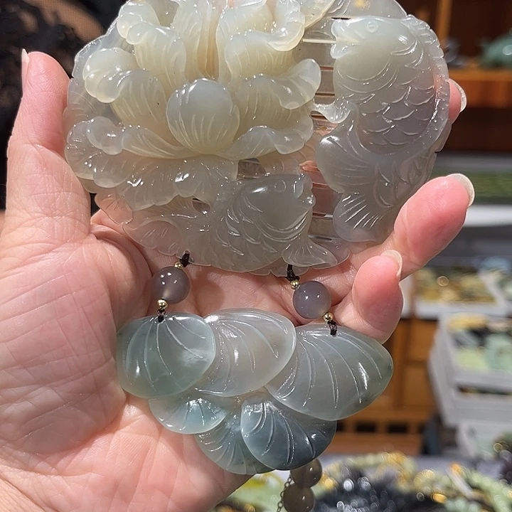 未镶嵌岫玉毛衣链
