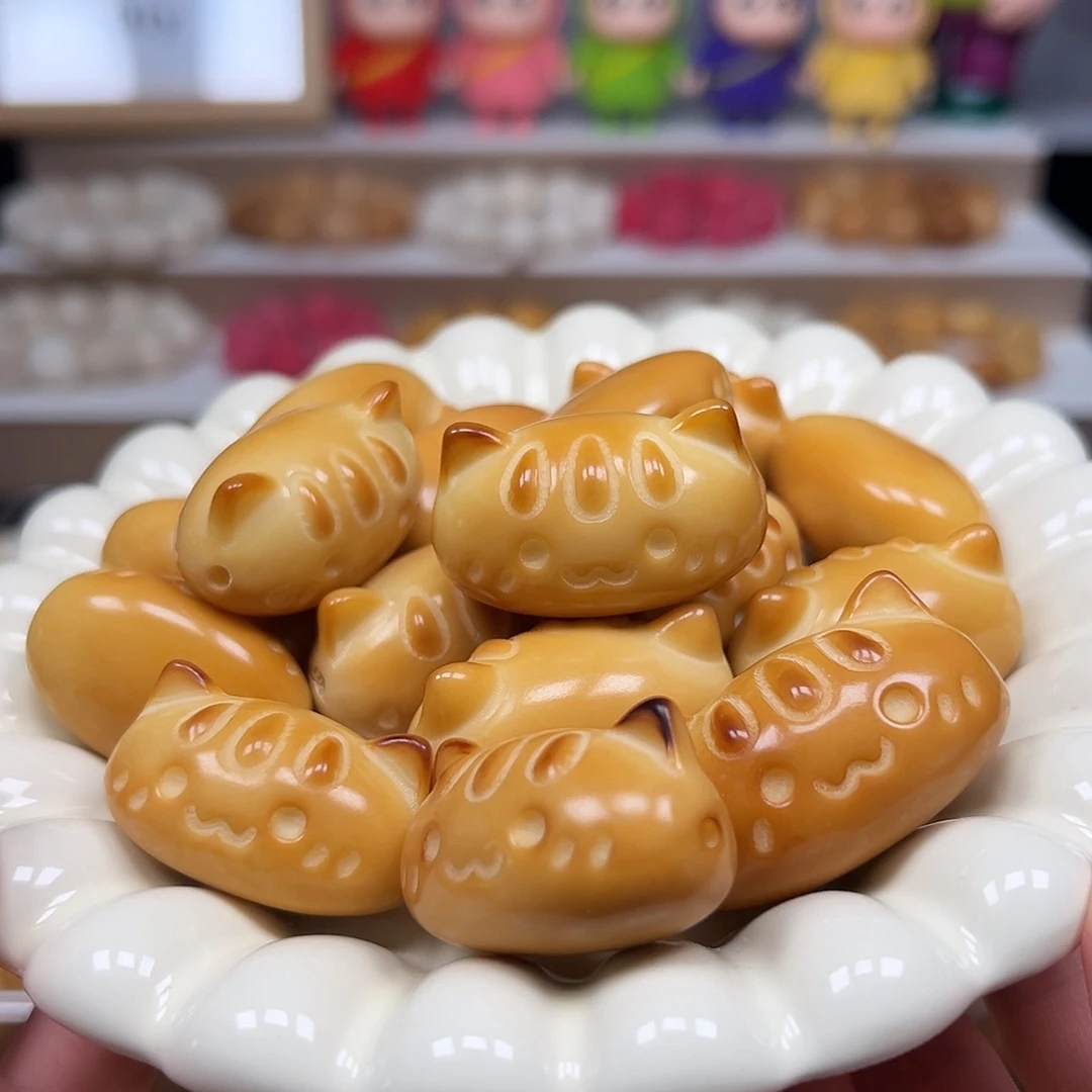 菩提根/象牙果手串瑕疵卡35➕刘海猫3颗