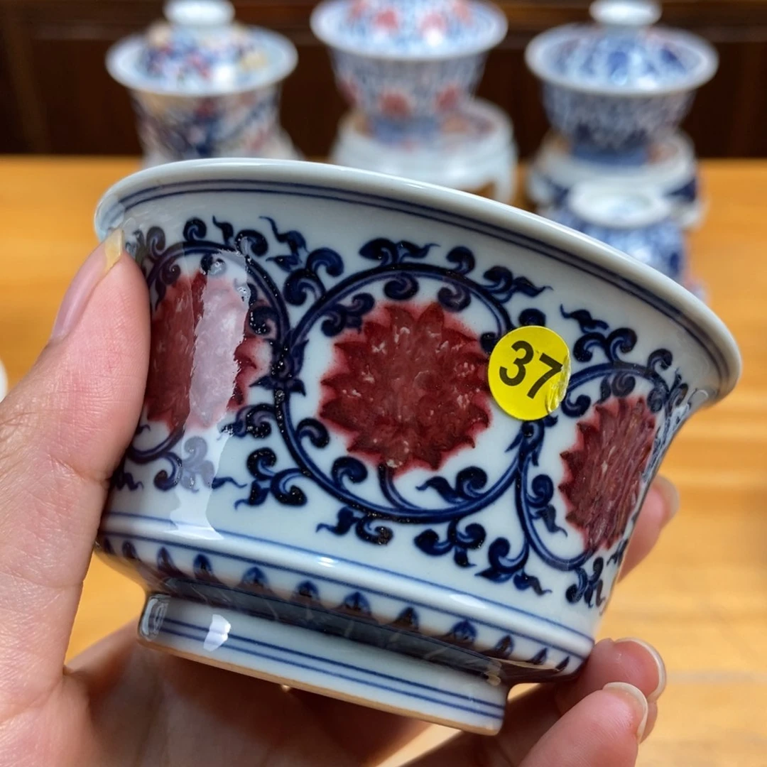 手绘现代茶具非古董理*通