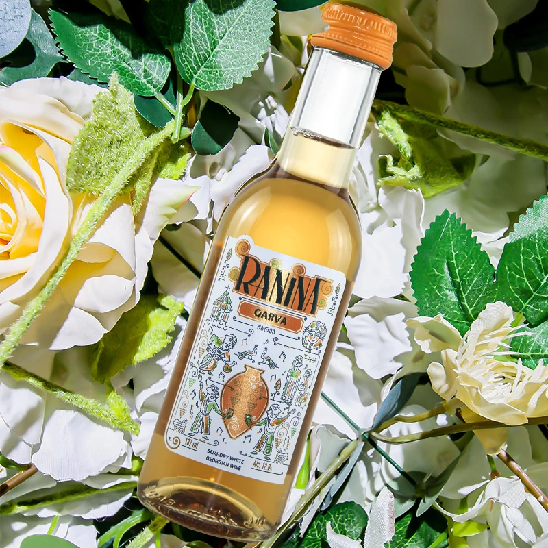 【原瓶进口】拉尼娜格鲁吉亚葡萄酒半干型卡胡里187ml晚安小酒