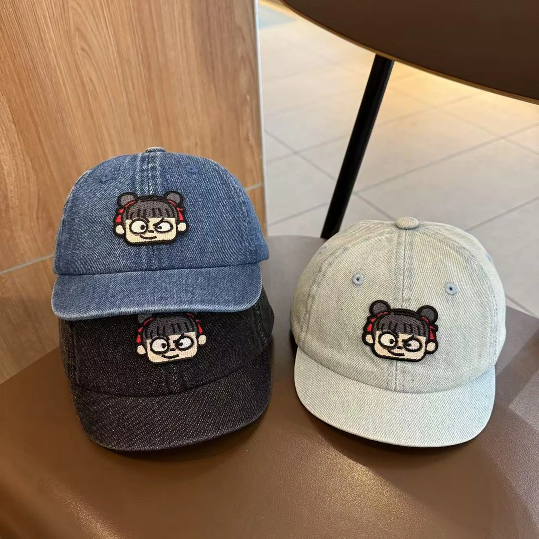 【哪吒2】宝宝鸭舌帽春秋季牛仔遮阳棒球帽韩版时尚婴幼儿防晒帽子