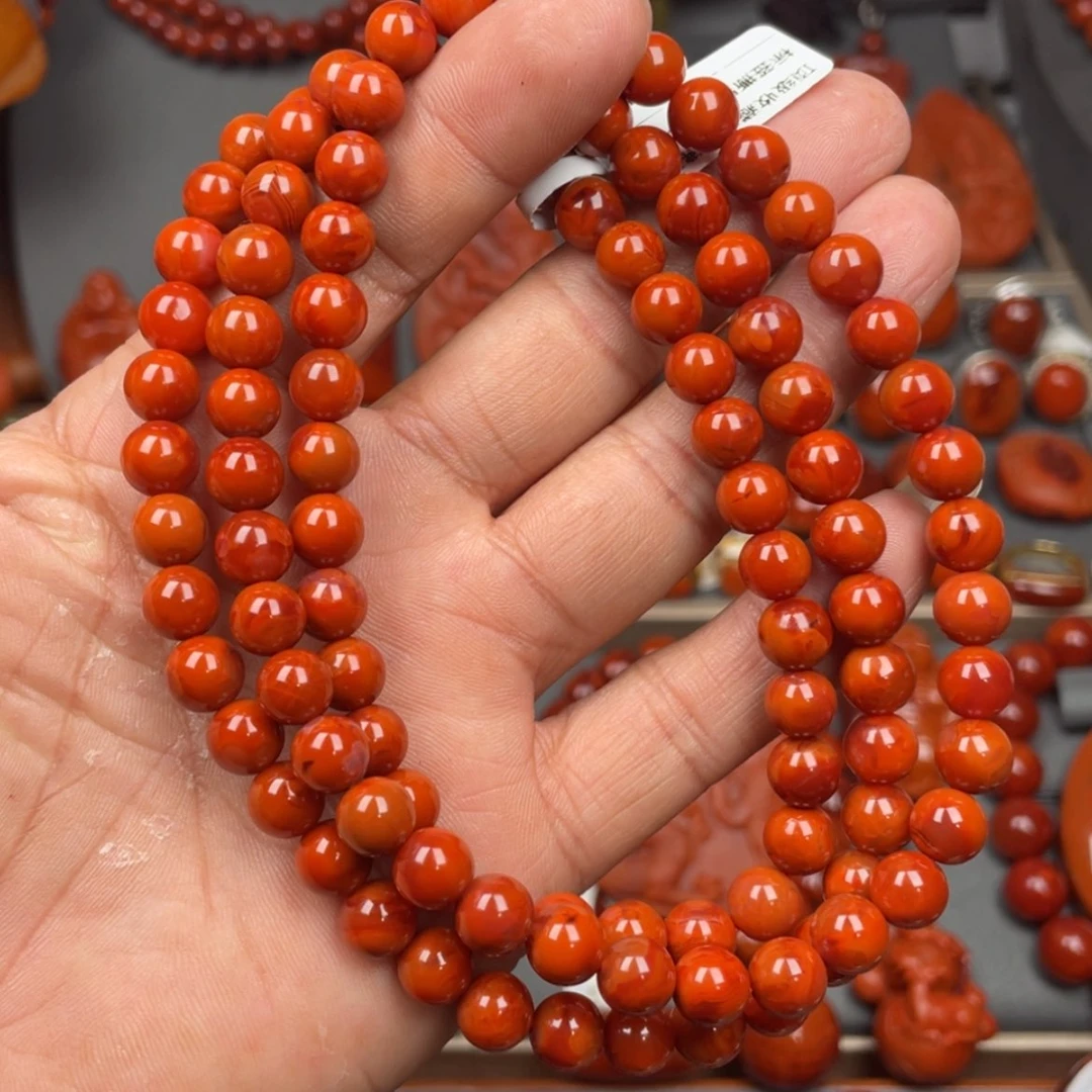 【闪购商品】南红玛瑙珠宝奇石未镶嵌吐**言多圈7