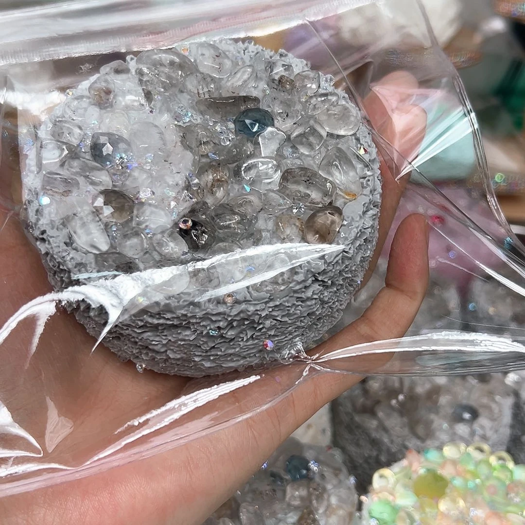 硅胶碎冰灰色大号圆吐司310g