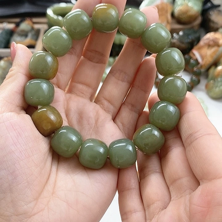 和田玉未镶嵌手链