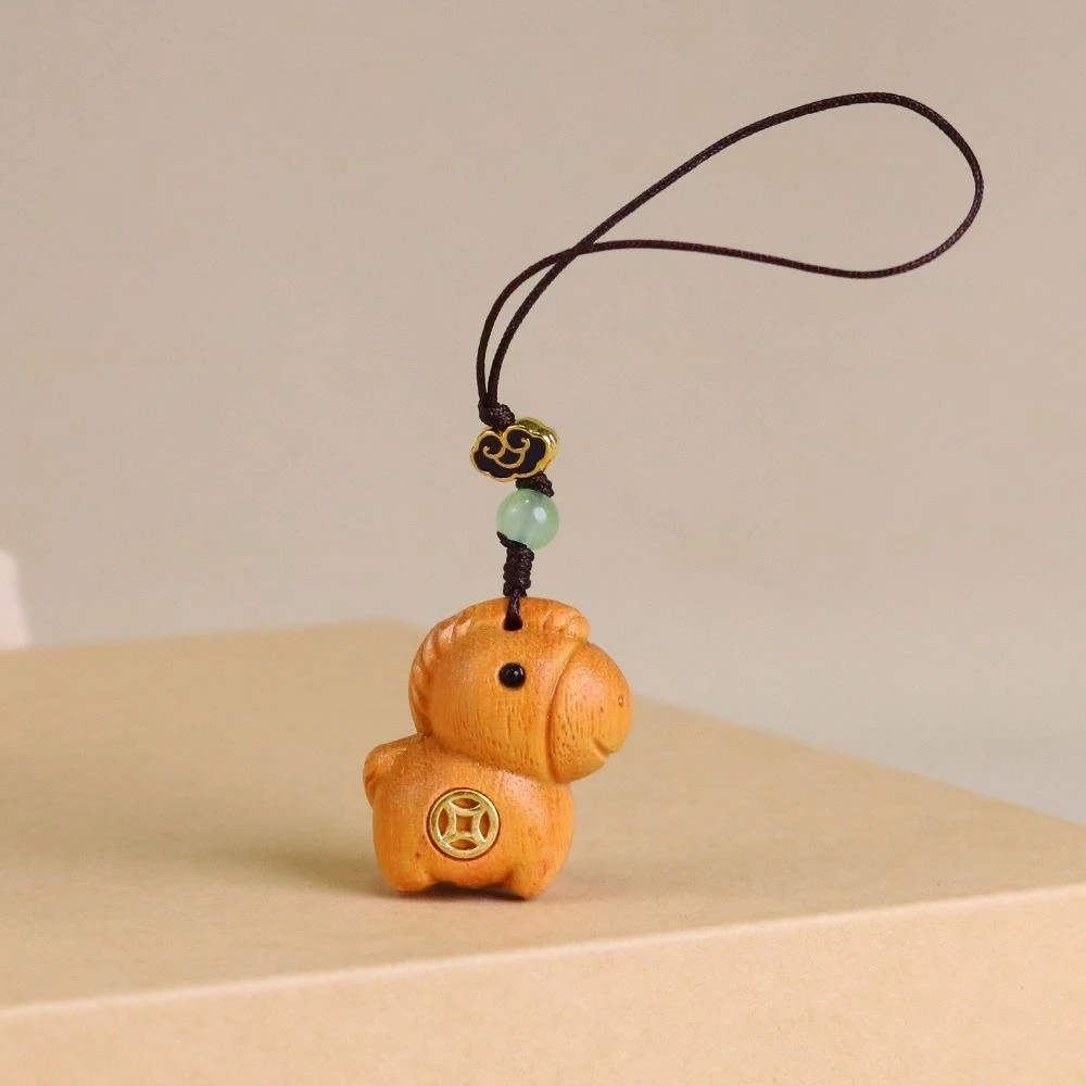 有钱小马挂件汽车钥匙扣生肖马高档车钥匙链挂饰手机挂件包包挂坠