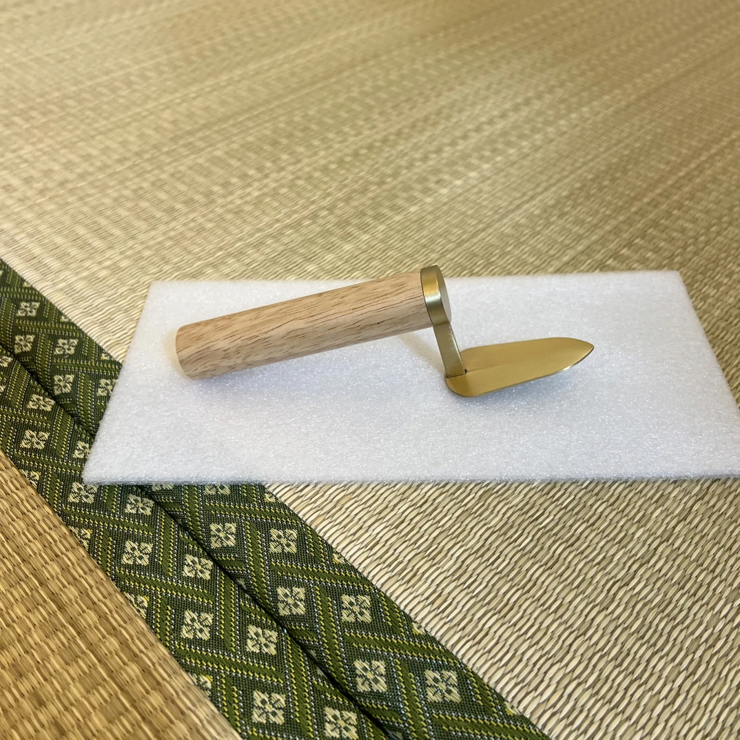 压土铲黄铜盆景园艺用品压水苔换土必备