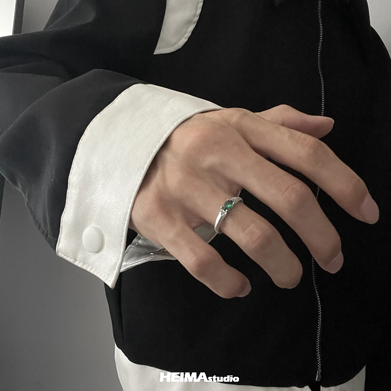 925银戒指 原创绿洲系列复古男女食指戒指高级感纯银戒子小众
