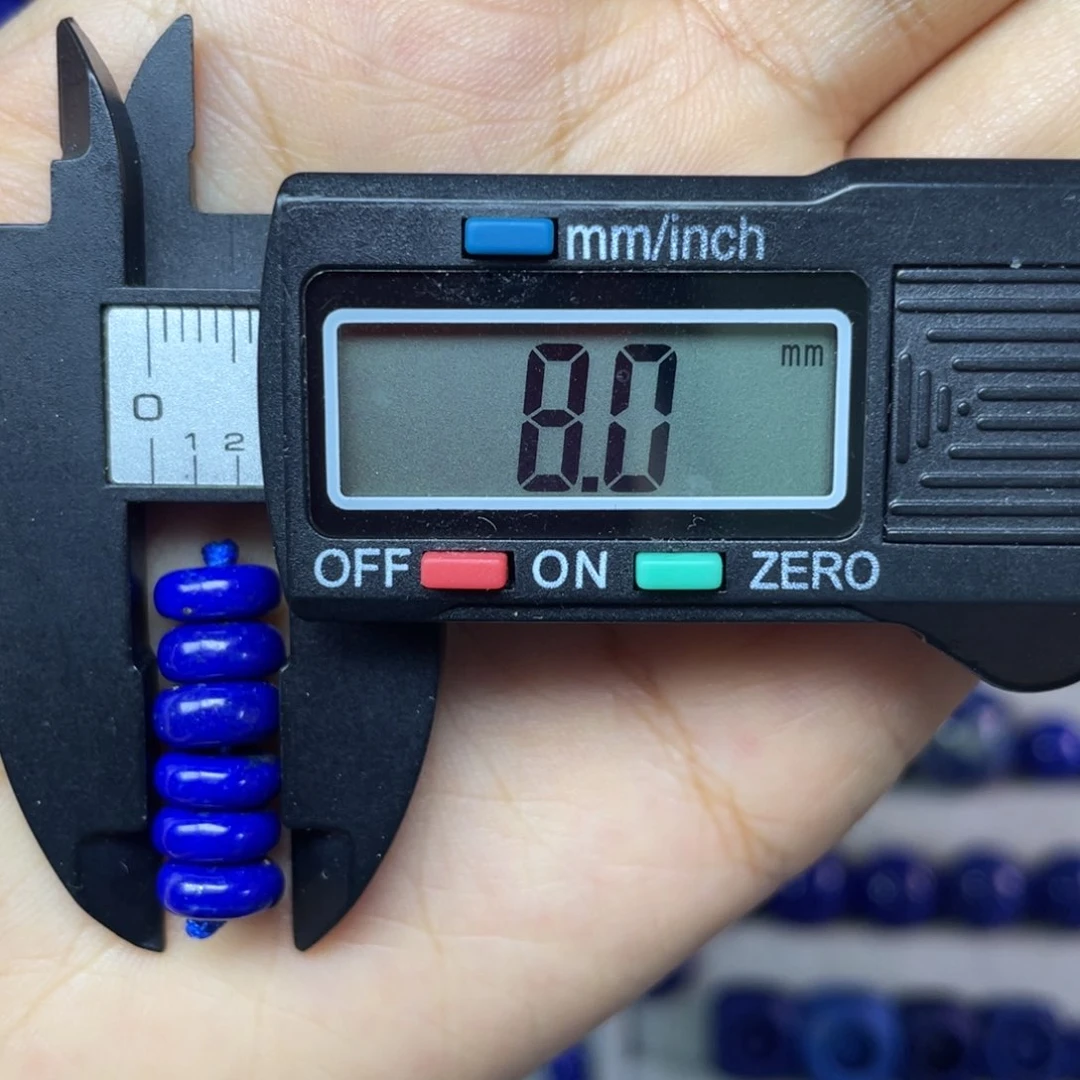 青金石未镶嵌8mm隔片配饰