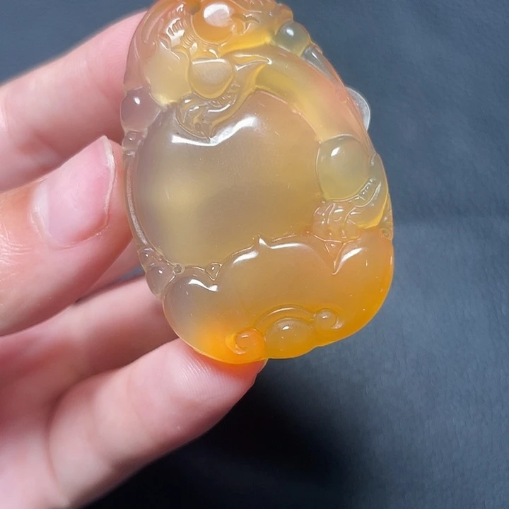 锦***鲤未镶嵌颈饰玛瑙/玉髓