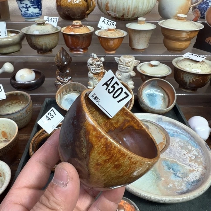 摆件马*507景德镇手工柴烧主人杯