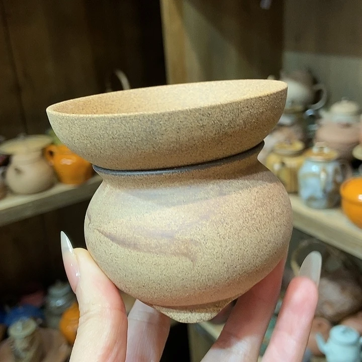 柴烧老岩泥高端茶器