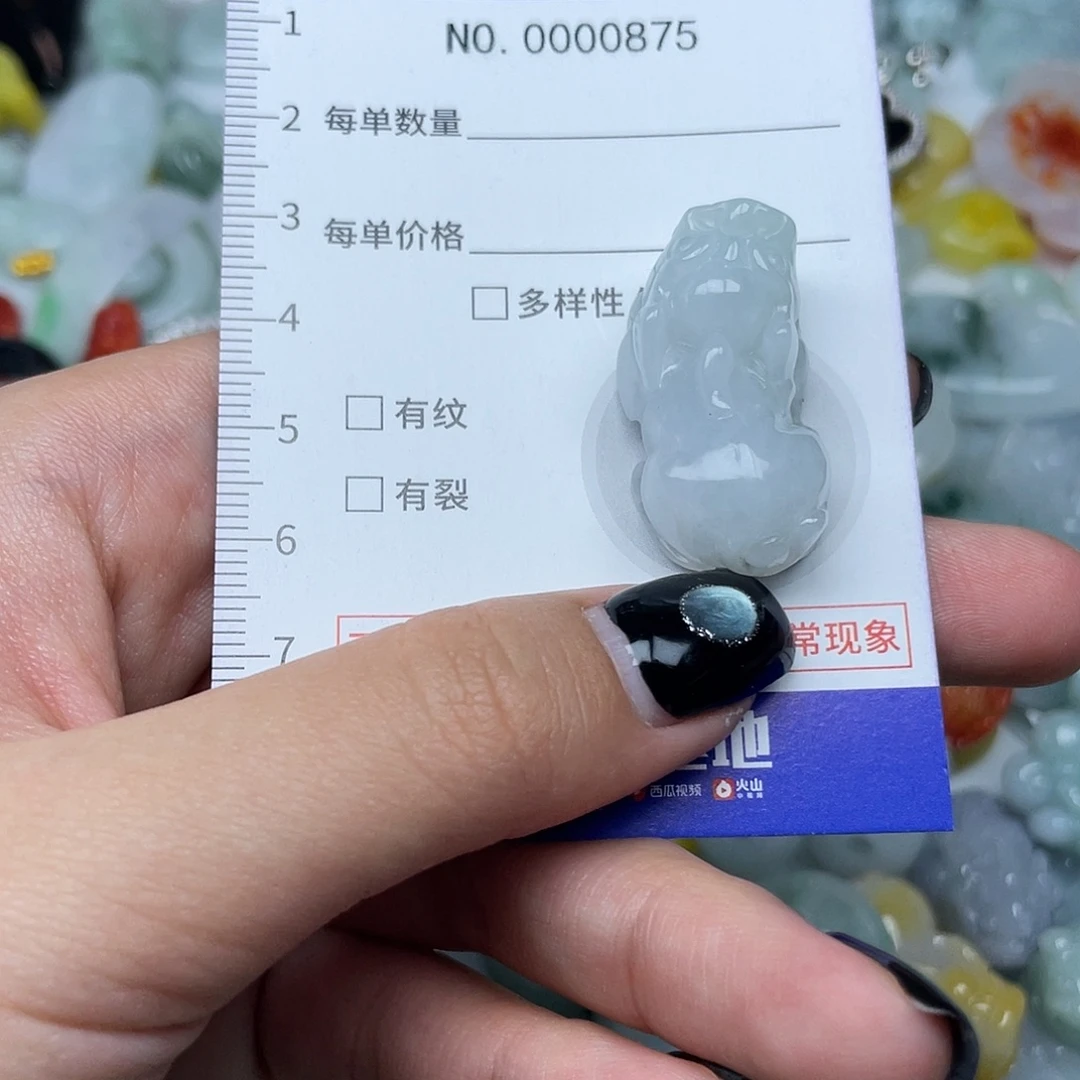 翡翠未镶嵌颈饰857