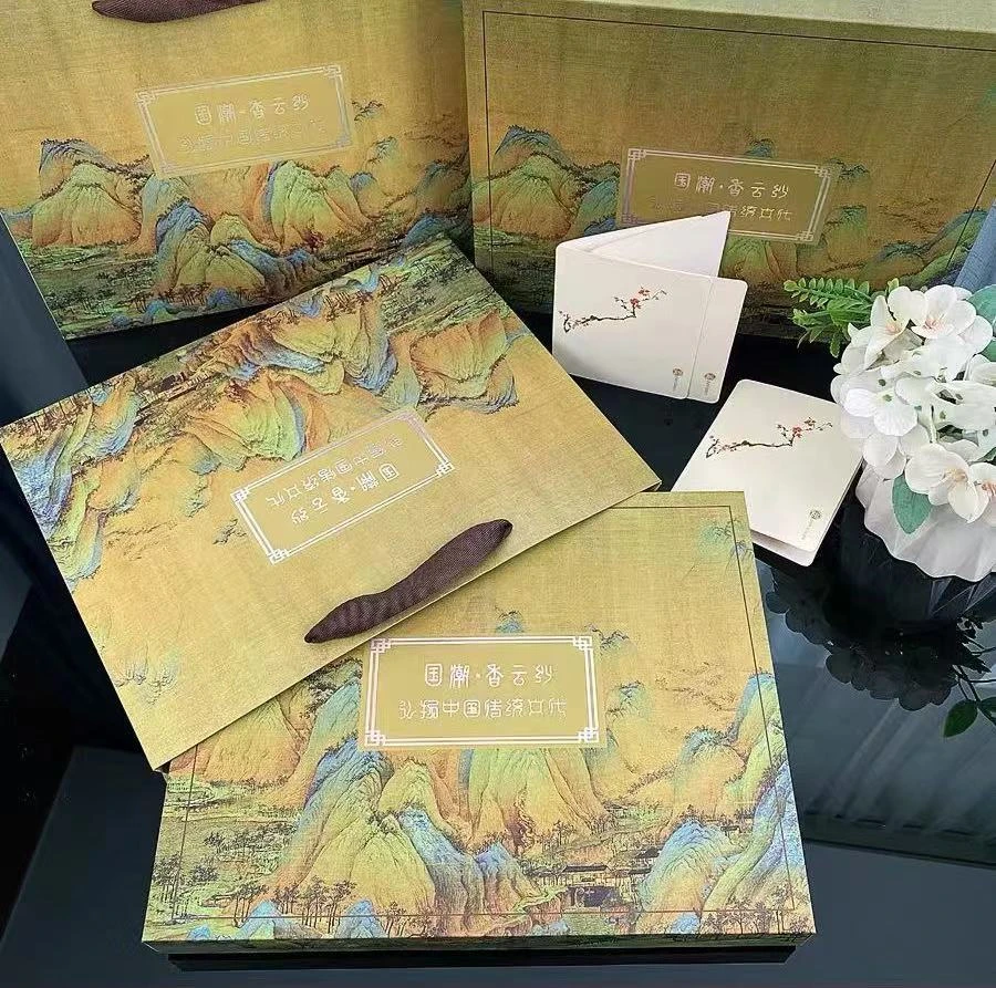 （再见时光）中国风复古休闲重工香纱丝巾