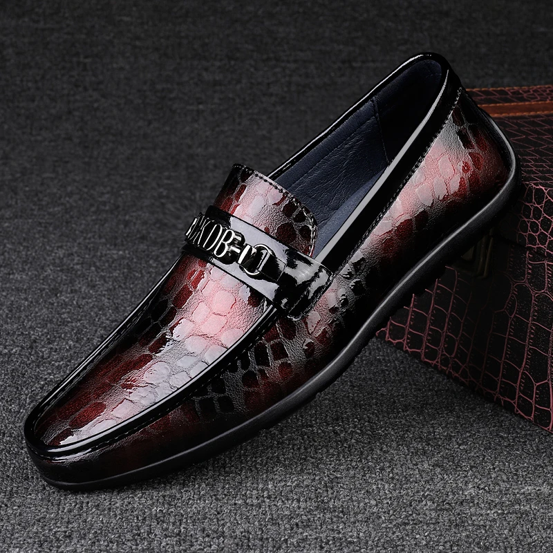 豆豆鞋男真皮时尚驾车鞋潮鞋一脚蹬懒人软面透气舒适商务休闲皮鞋