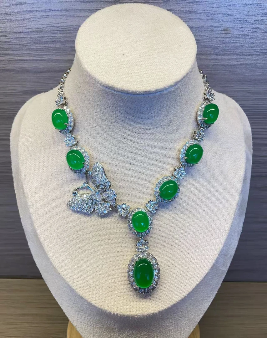 【浠家定制】高端时尚豪镶鸽子蛋项链