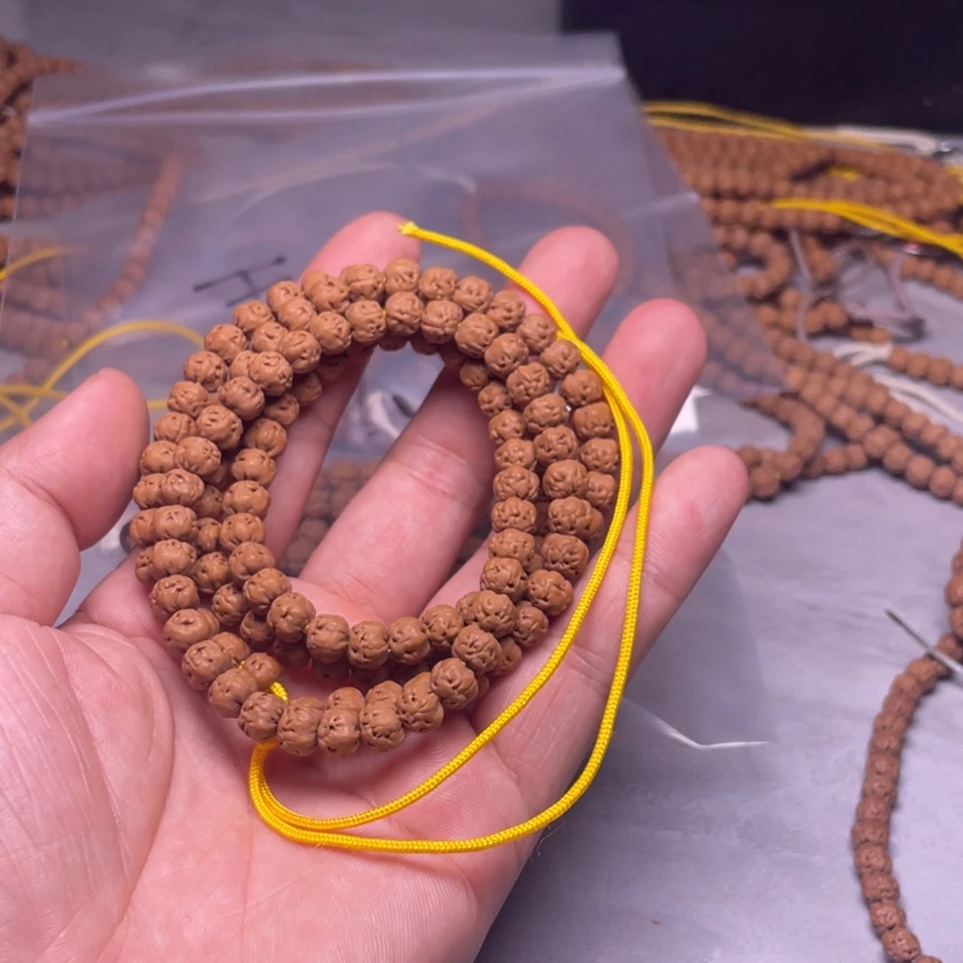 金刚菩提手串无*.龙珠佛手尺寸7