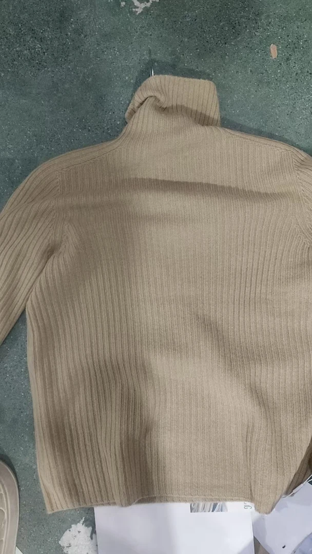 3550驼色100羊毛打底衫均码80-140斤