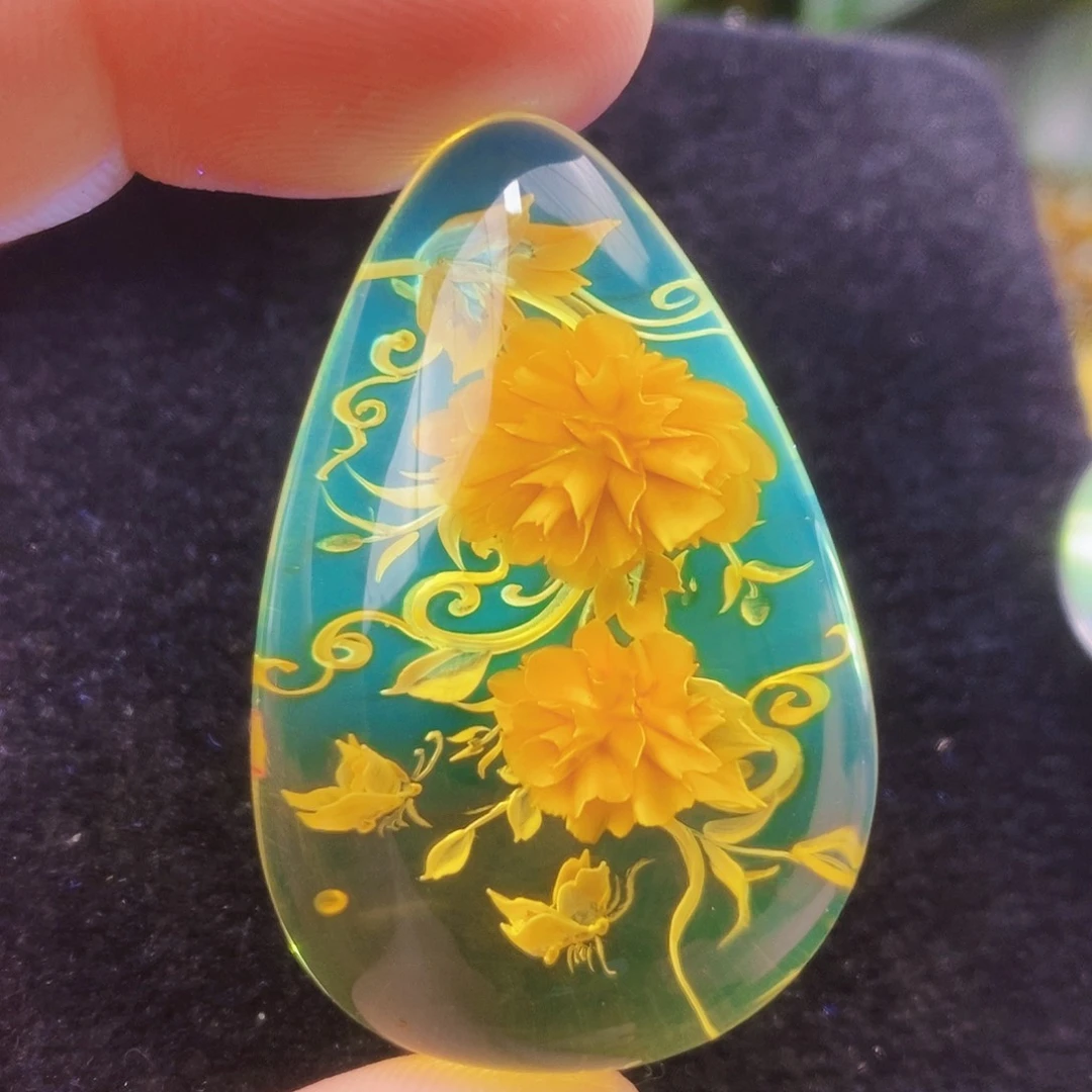 【闪购商品】金珀吊坠(不含链)未镶嵌