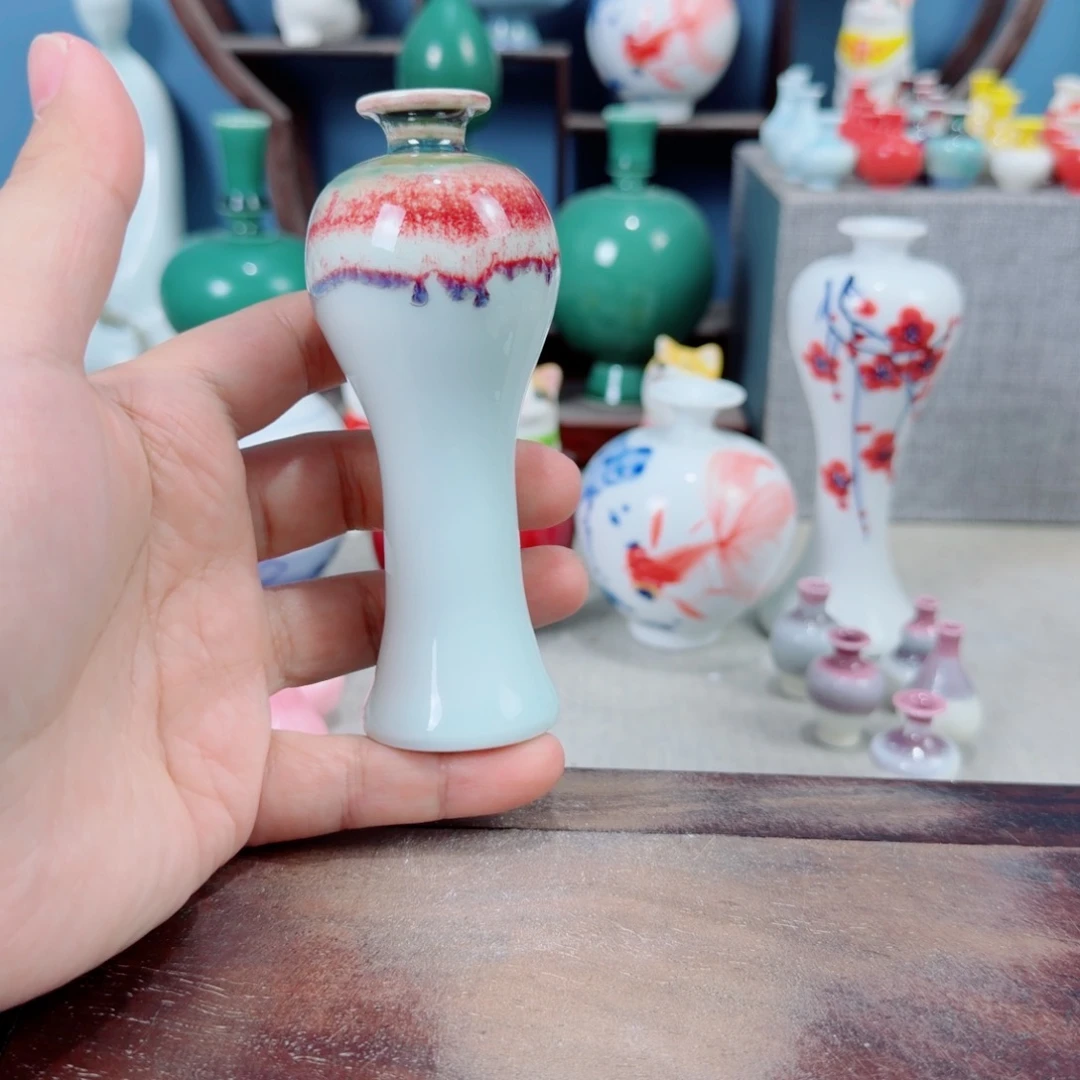 陶瓷手工小花器摆件