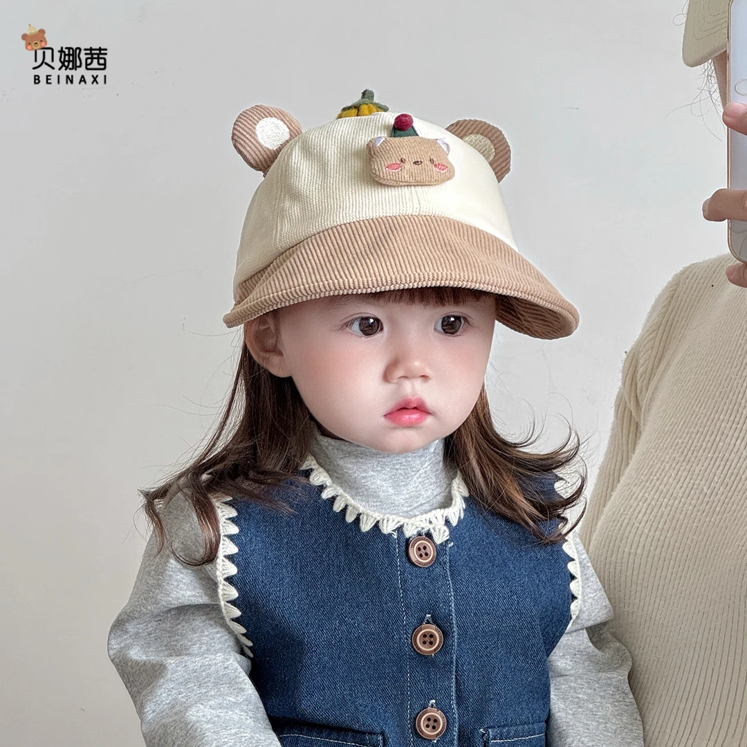 Beinaqian/贝娜茜宝宝帽子春秋季薄款婴儿遮阳帽男婴幼儿女渔夫帽