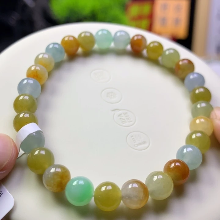 未镶嵌手串翡翠卡6.7