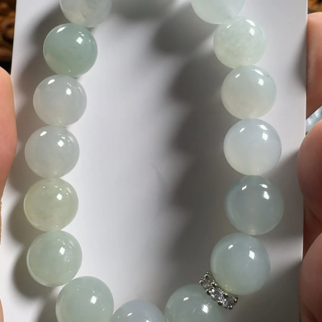 未镶嵌手链翡翠天然缅甸A货翡翠糯冰种手串