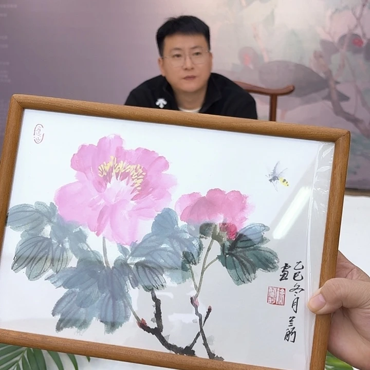国画亲笔手绘放心去藏
