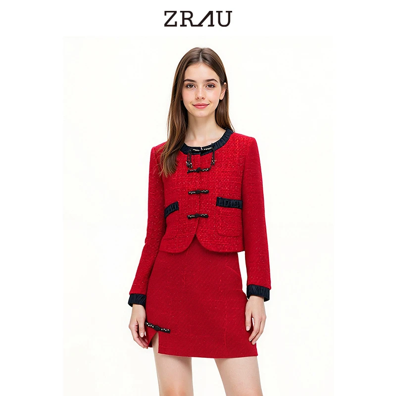 【达人专属】ZRAU热烈明艳显白短款外套Z1241W0002