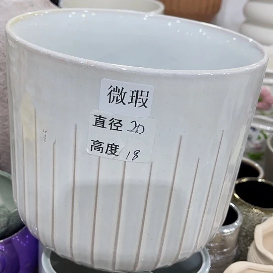 多肉绿植陶瓷花盆9.9包邮，有孔