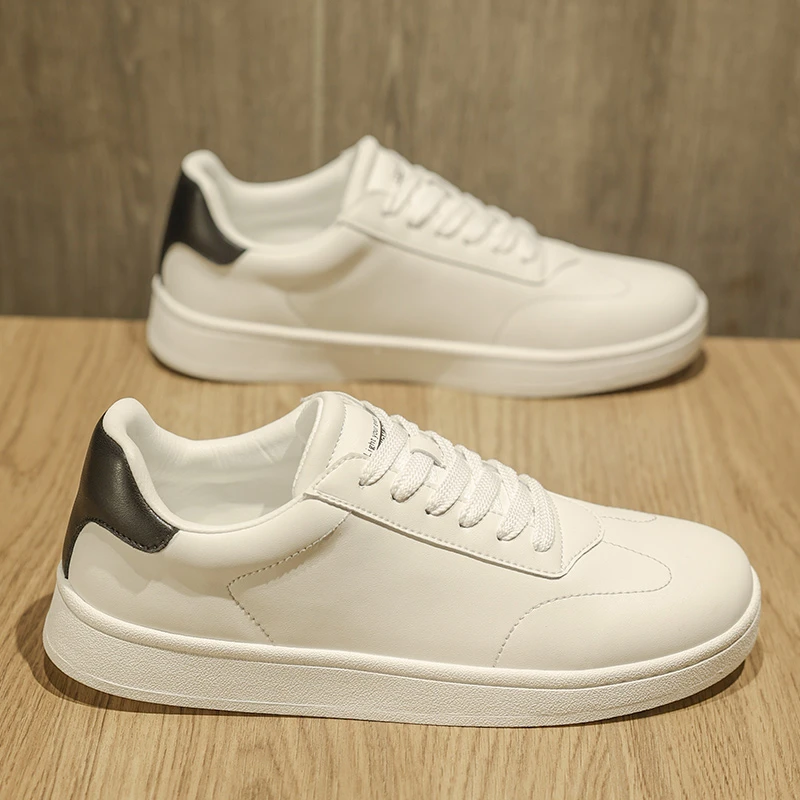 新款男士小白鞋韩版软底男鞋百搭男式休闲鞋子板鞋白色GGA8086