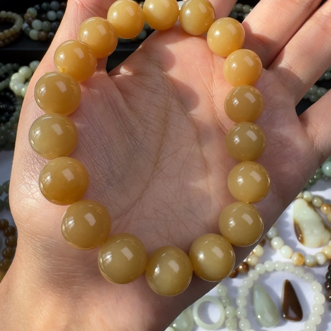 和田玉（糖玉）未镶嵌手链