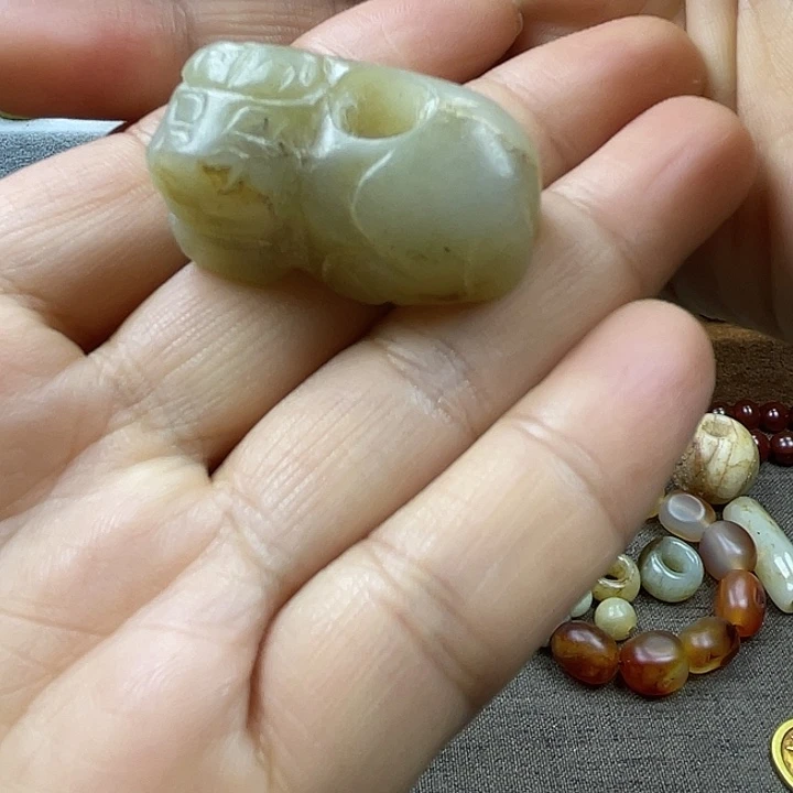 无***乐玛瑙/玉髓未镶嵌勒子