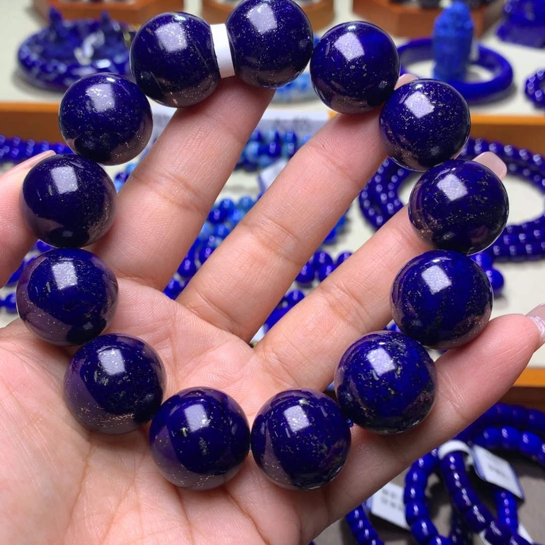 青金石手链未镶嵌19m