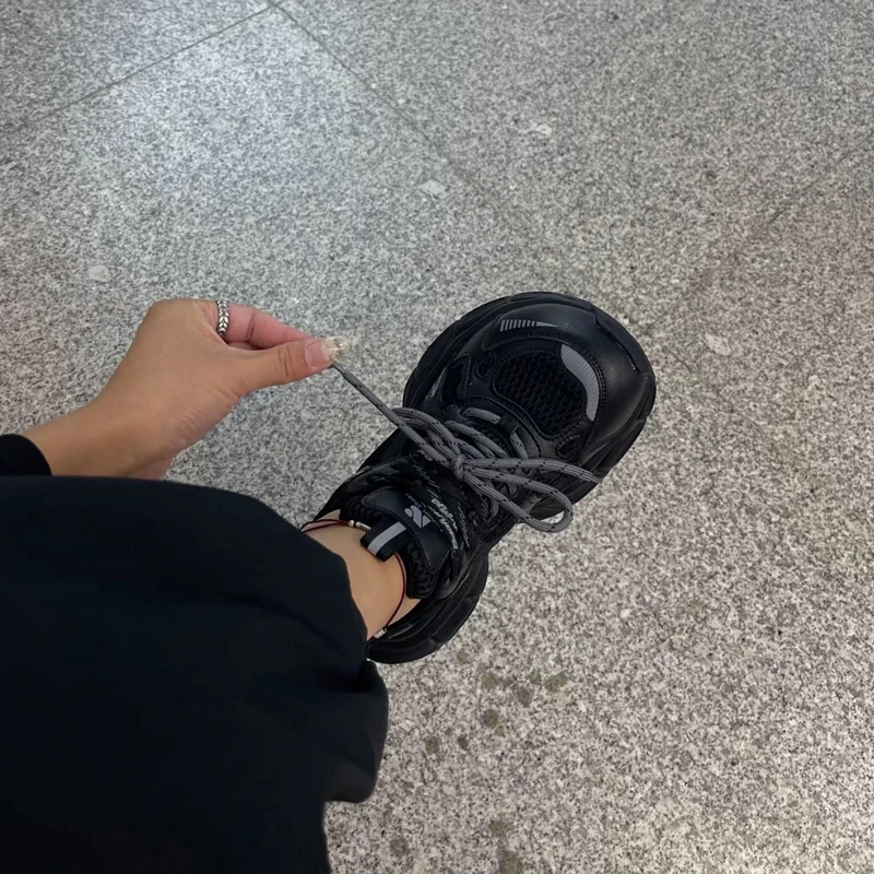 厚底老爹鞋女2025秋季新款时尚ins潮增高透气超火百搭运动休闲鞋