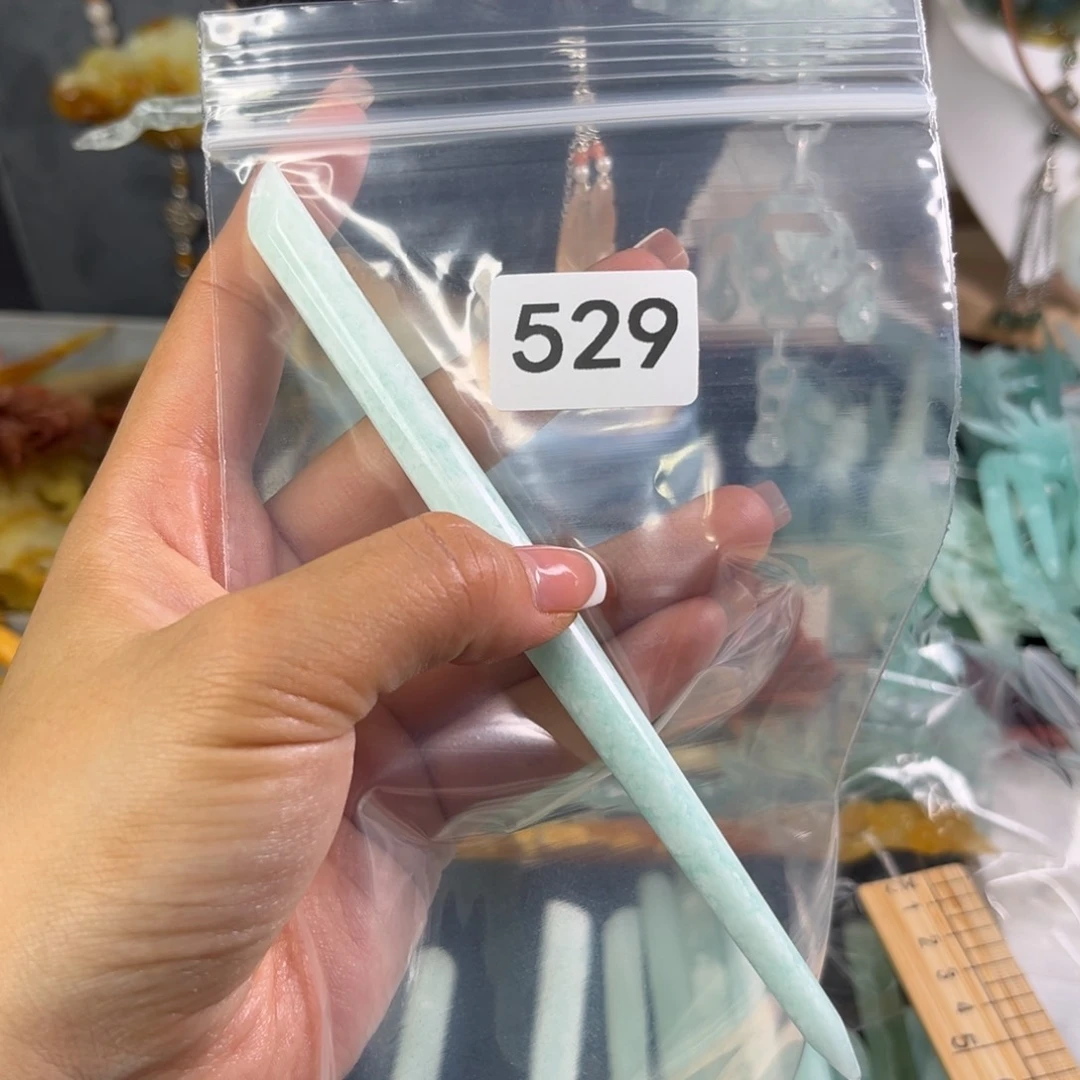 岫玉未镶嵌发饰琪*