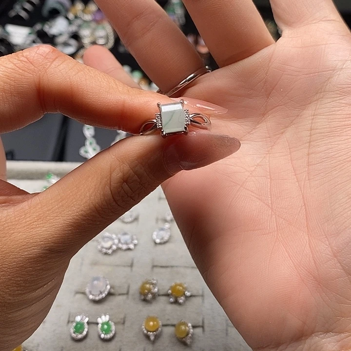 翡翠合金戒指戒指