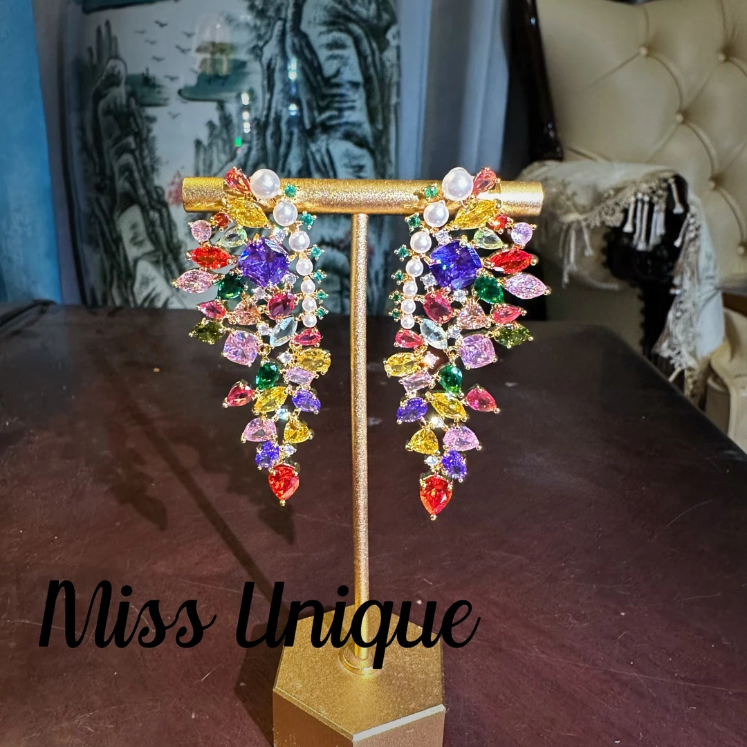 B1718丽自然景观彩色耳环