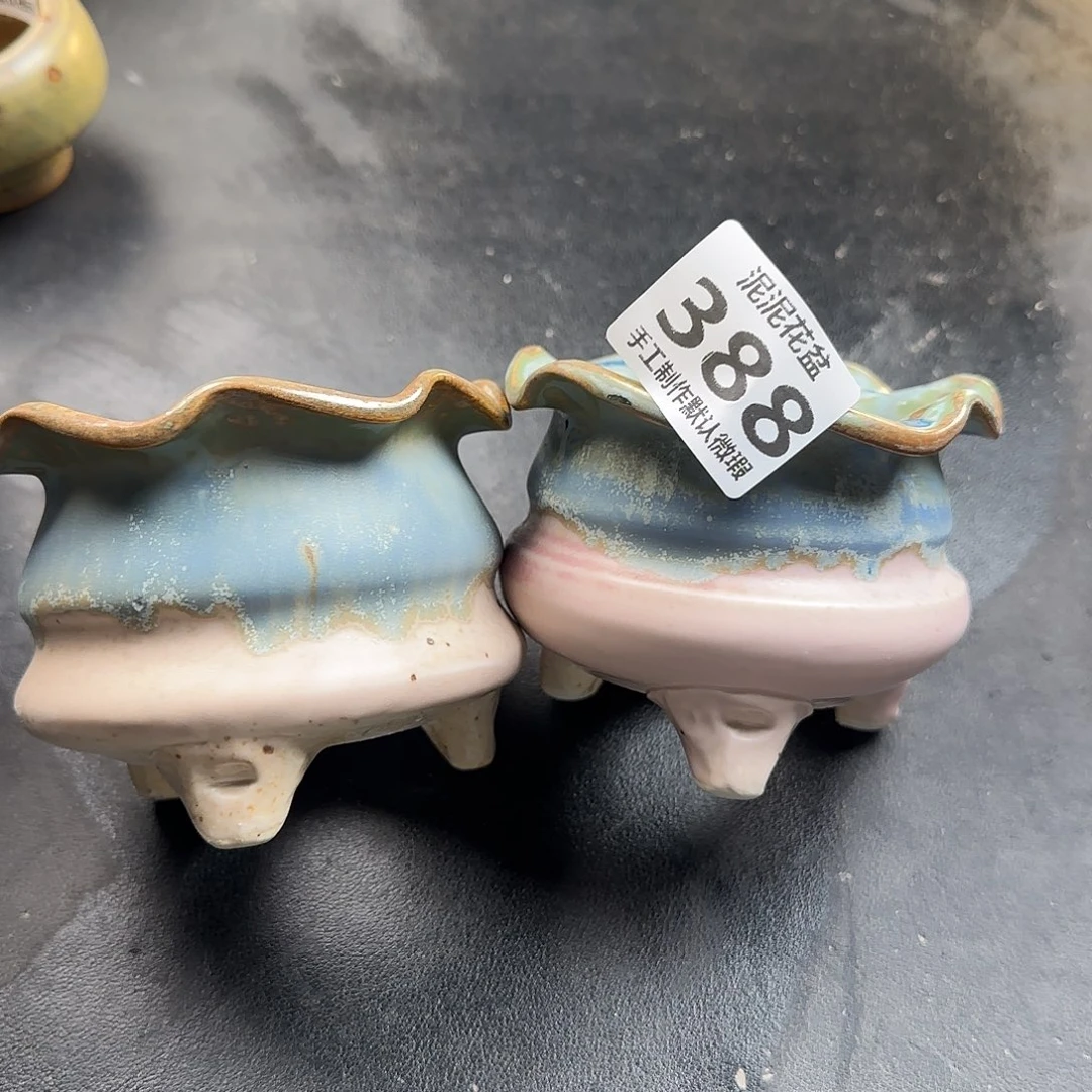 瓷片景德镇手工花盆