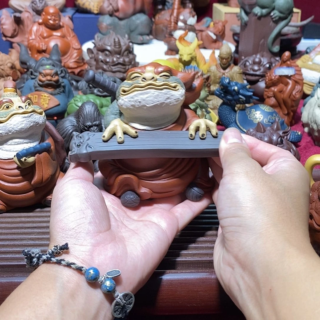仇***仇紫砂茶宠宜兴紫砂金蟾