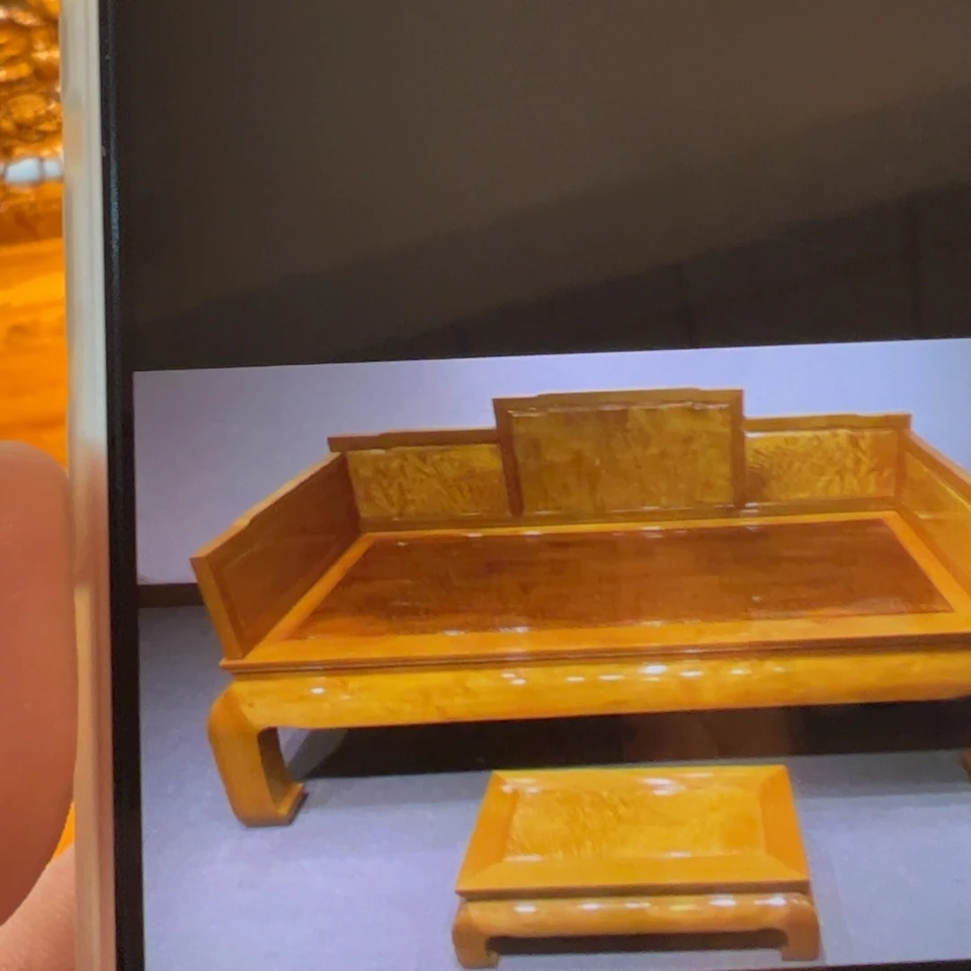 独***轮金丝楠金丝楠家具罗汉床两件套