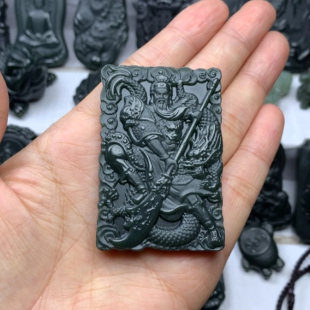 【闪购商品】颈饰未镶嵌和田玉双面雕刻