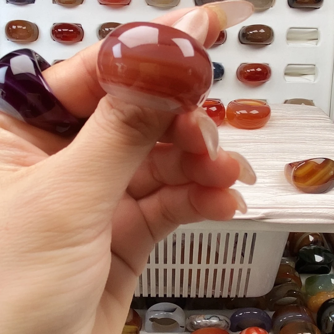 喵***呜玛瑙/玉髓合金戒指