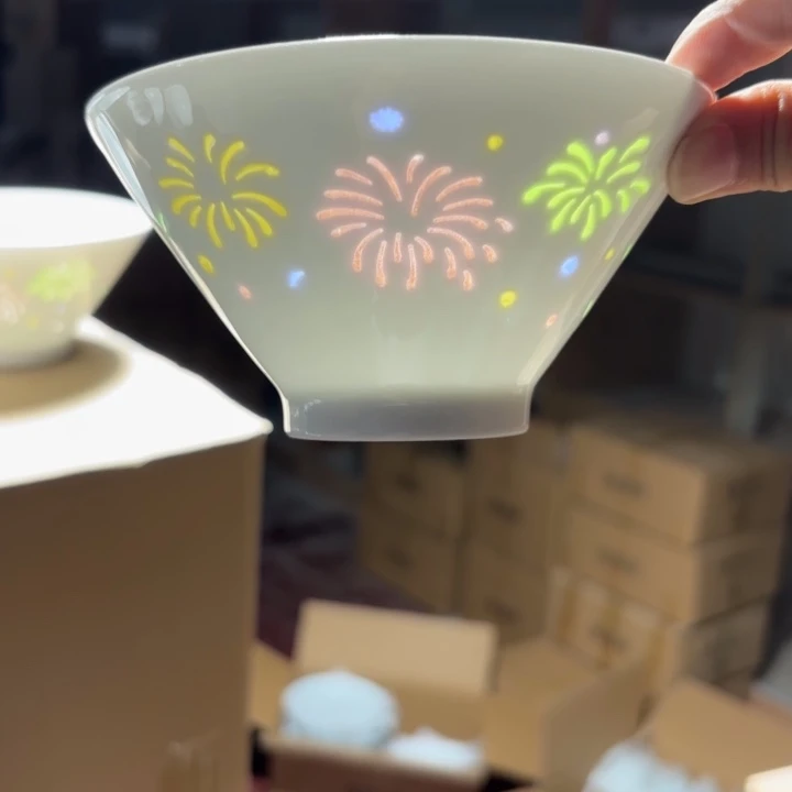 用***7玉瓷四个微瑕烟花
